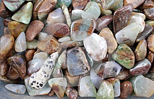 Semiprecious stones. Gem market. photo