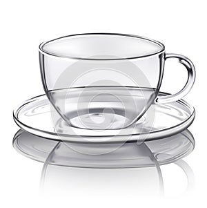A semirealistic glass cup