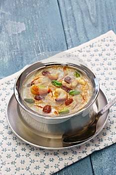 Semiya payasam, indian vermicelli kheer with coconut milk