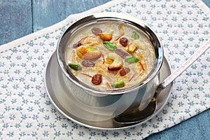 Semiya payasam, indian vermicelli kheer with coconut milk