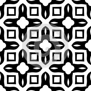 Semless Black dezine White Back ground