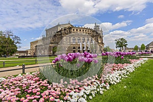 The Semper Opera house of Dresden