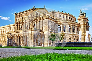 Semperoper is the opera house of the Sachsische Staatsoper Dresden