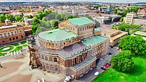 Semperoper is the opera house of the Sachsische Staatsoper Dresden photo