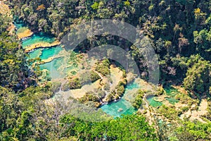 Semuc Champey Aerial Landscape, Guatemala