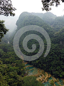 Semuc Champey Limestone Bridge in Jungle