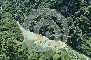 Semuc Champey natural park Guatemala