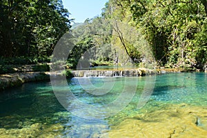 Semuc Champey Waterfall Lanquin Guatemala photo