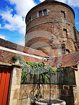 Semur-en-Auxois, Burgundy, France medieval village of astonishing beauty