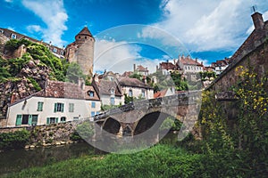 Semur-en-auxois historic town