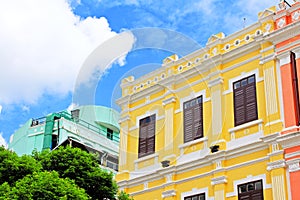 Senado Square Heritage Building, Macau, China photo