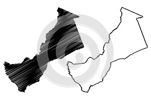 Senador Guiomard municipality Acre state, Municipalities of Brazil, Federative Republic of Brazil map vector illustration, photo