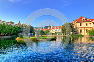 Senate garden in the Prague, Czech Republic