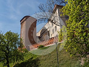 Senator`s tower of Wawel Castle, fomer royal residence.