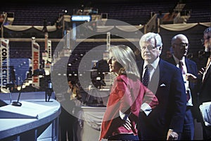 Senator Ted Kennedy and Caroline Kennedy