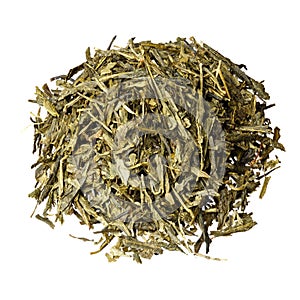 Sencha based tea mix isolated. High resolution photo.