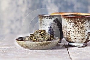 Sencha green Tea Leaves