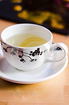 White japanese tea