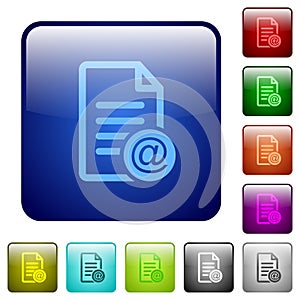 Send document as email color square buttons