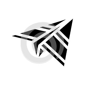 send email campaign glyph icon vector illustration