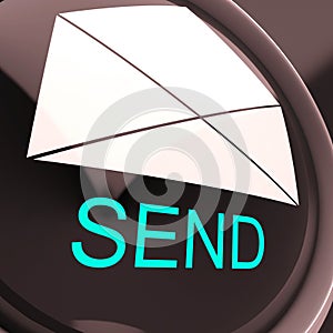 Send Envelope Means Email Or Post To Recipient photo