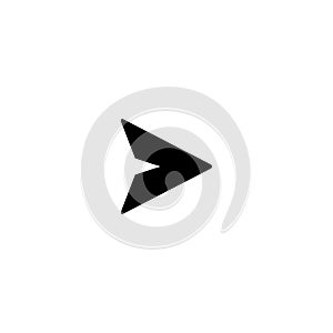 Send Message, Paper Plane Icon Vector for Web or Mobile App