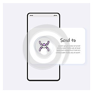 Send to line icon or button