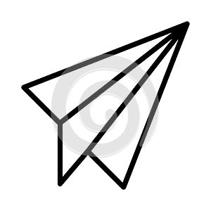 Send thin line vector icon