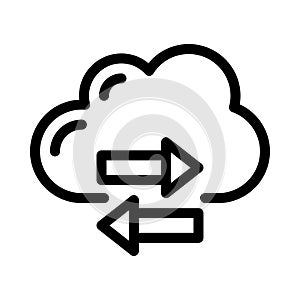 Send vector  thin line  icon