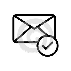 Send vector thin line icon