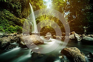 Sendang Gile waterfall is a stunning waterfall on Lombok, Indonesia.