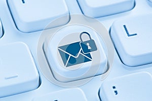 Sending encrypted E-Mail protection secure mail internet blue co photo