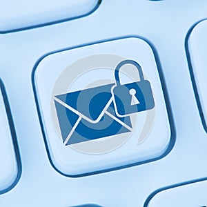 Sending encrypted E-Mail protection secure mail internet online photo