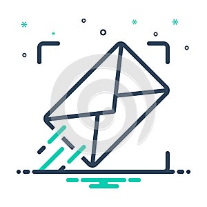 Mix icon for Sending, message and mail