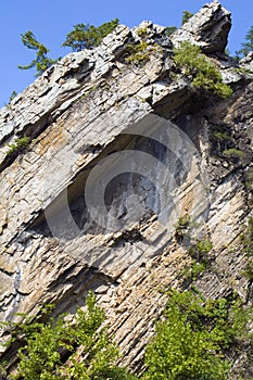 Seneca - Rock on Mountain Side photo