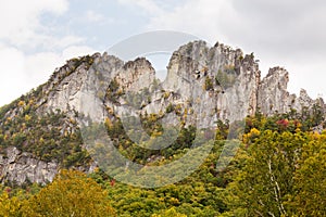 Seneca Rocks in West Virginia photo