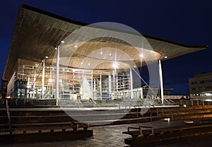 Senedd in Cardiff Bay, Wales