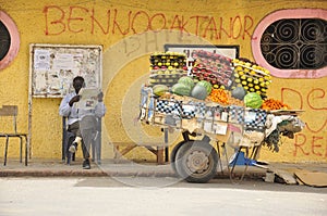 Senegal street vendor