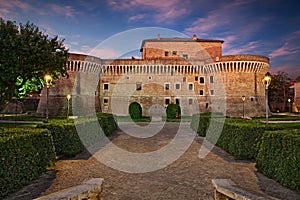 Senigallia, Ancona, Marche, Italy: view at dawn of the medieval castle photo