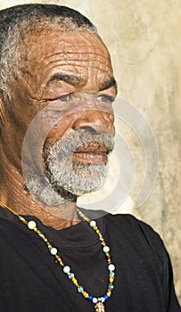 Senior African man