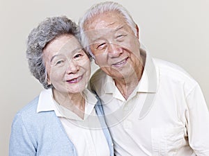 Senior asian couple