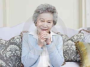 Senior asian woman