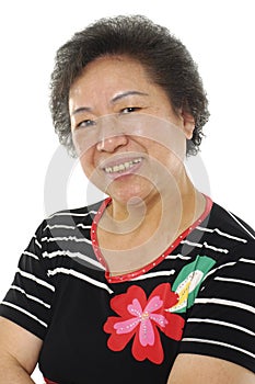Senior asian woman