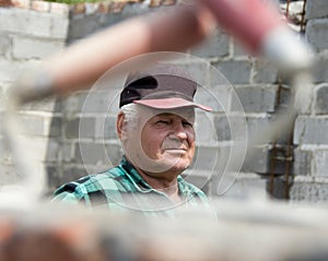 Senior builder portrait