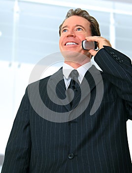 Senior Businessman Talking On The Phone