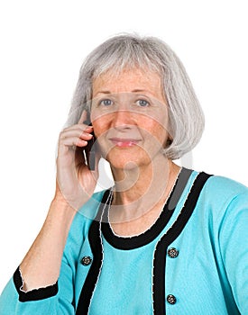 Senior Businesswoman With Cell Phone