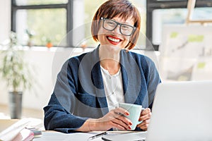 Senior businesswoman at the office