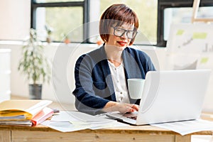 Senior businesswoman at the office