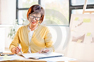 Senior businesswoman at the office