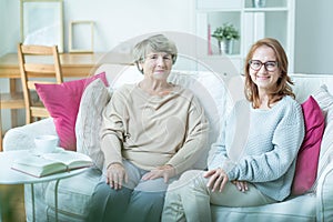 Senior care assistant with patient